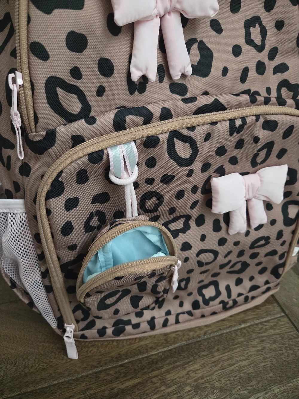 Cat & Jack Target Leopard Print Backpack with Bento Box